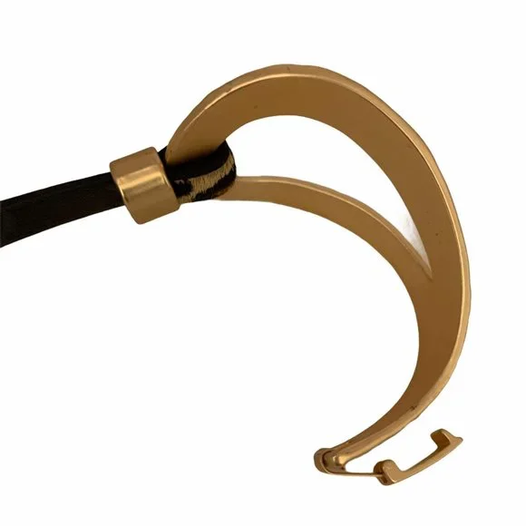 Saachi Wild Loop Hammer Metal & Leather Leopard - Picture 6 of 7